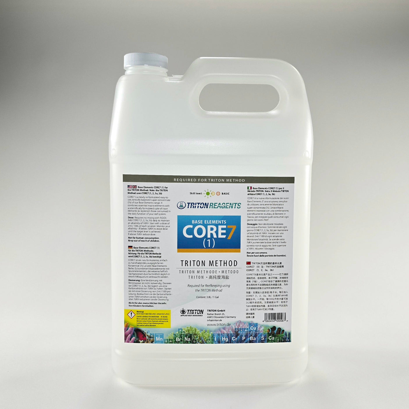 Core7 Base Elements- Triton Method, 3.8L/ 1gal (Sold in parts)