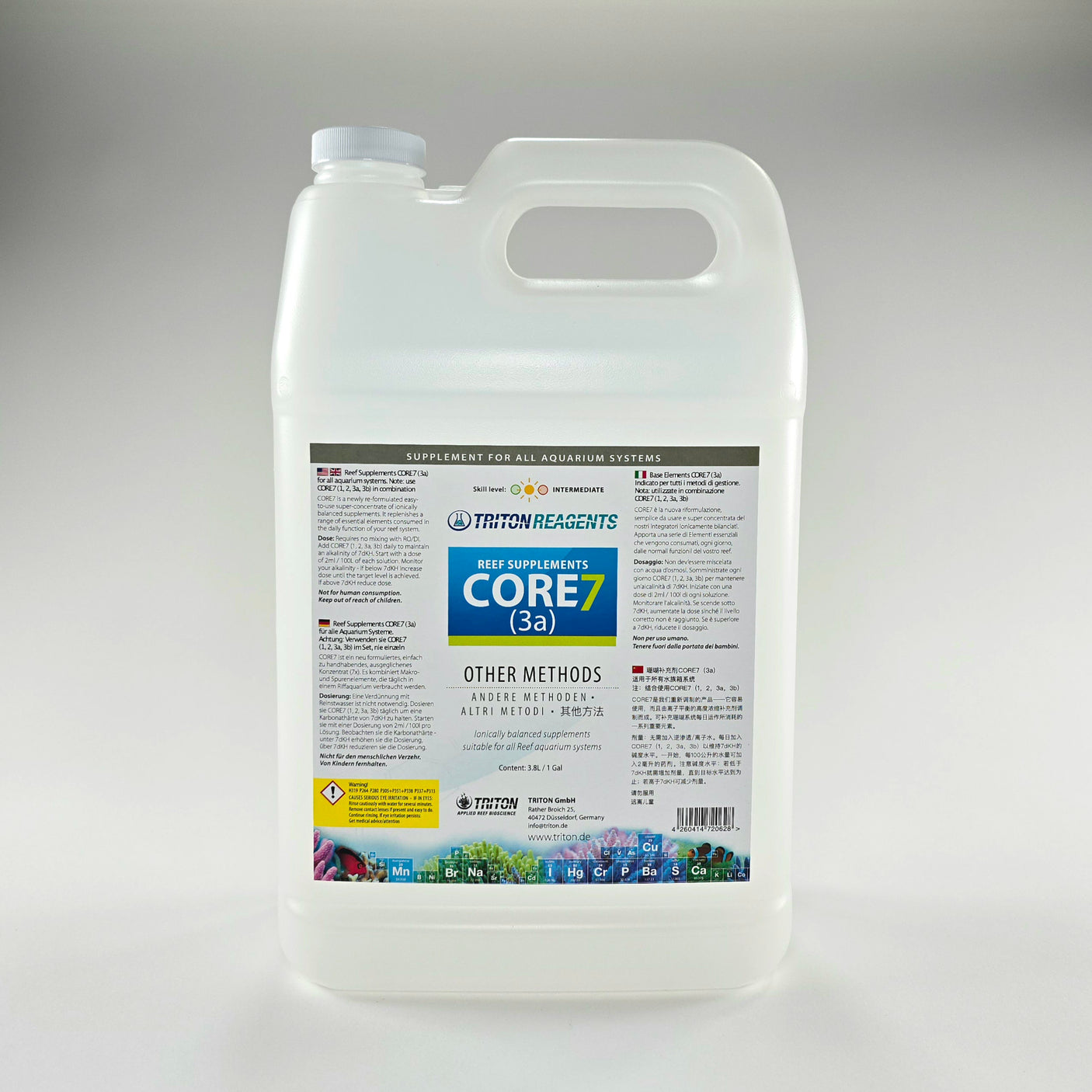 Core7 Reef Supplements- Other Methods, 3.8L/ 1gal (Sold in parts)