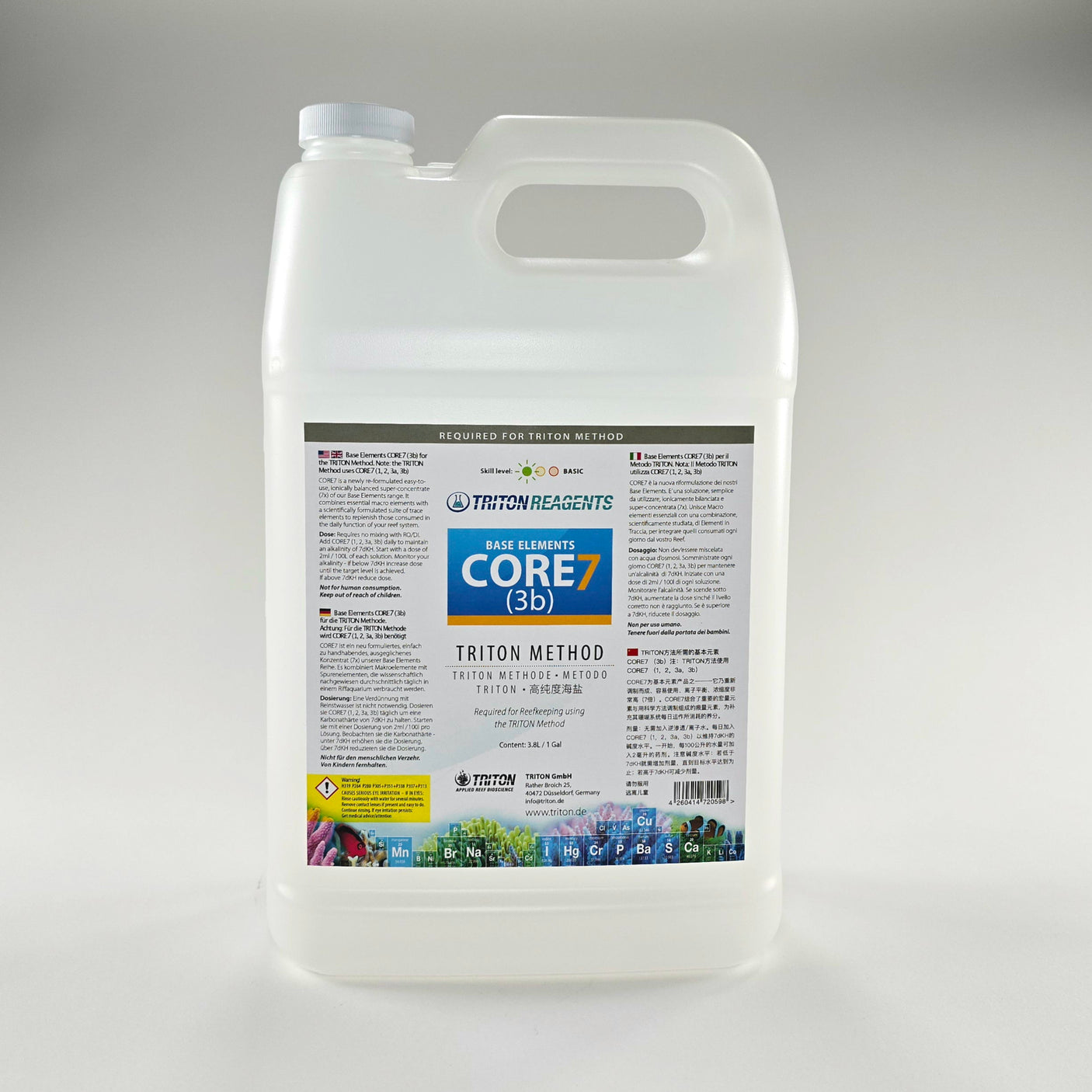Core7 Base Elements- Triton Method, 3.8L/ 1gal (Sold in parts)