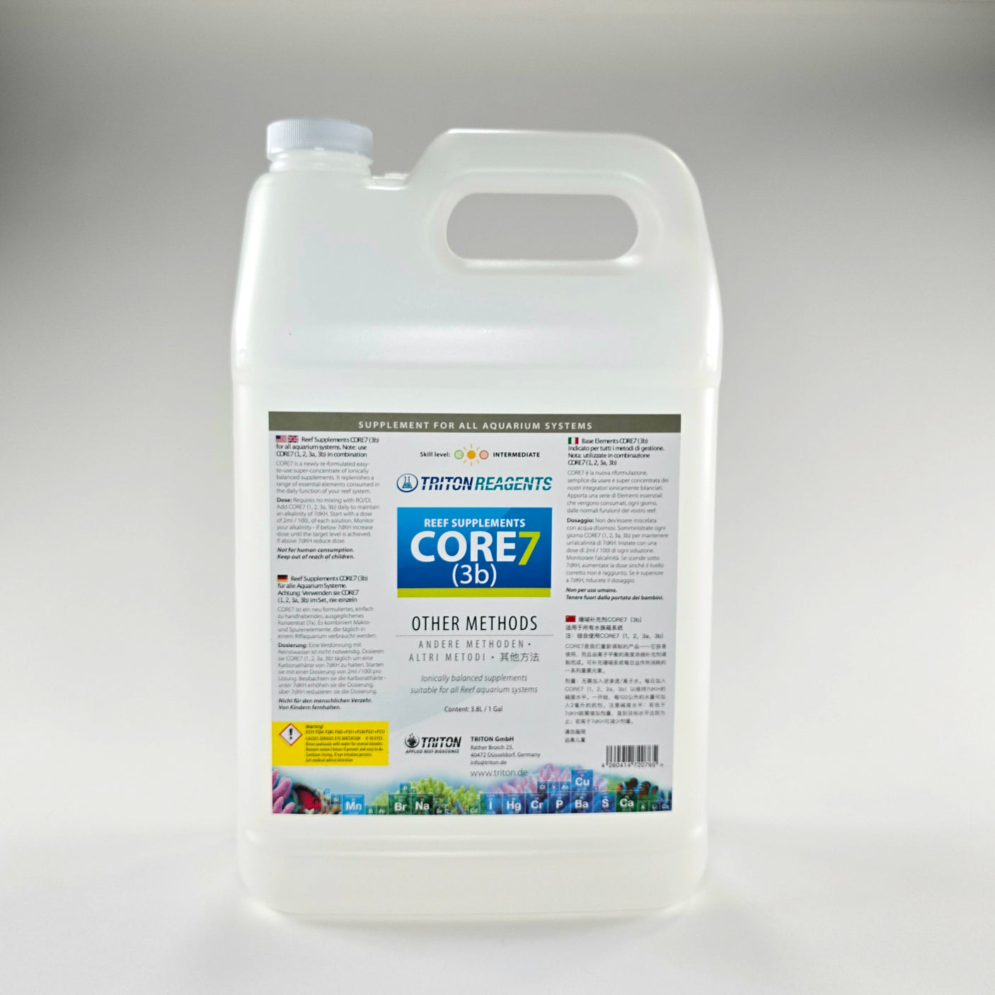 Core7 Reef Supplements- Other Methods, 3.8L/ 1gal (Sold in parts)
