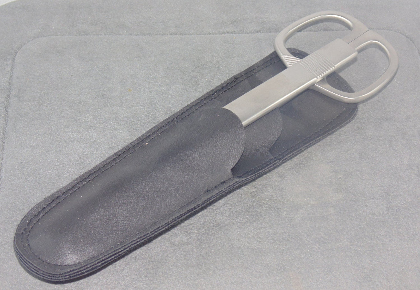 Office Shear and Letter Opener in Leather Sheath 9"