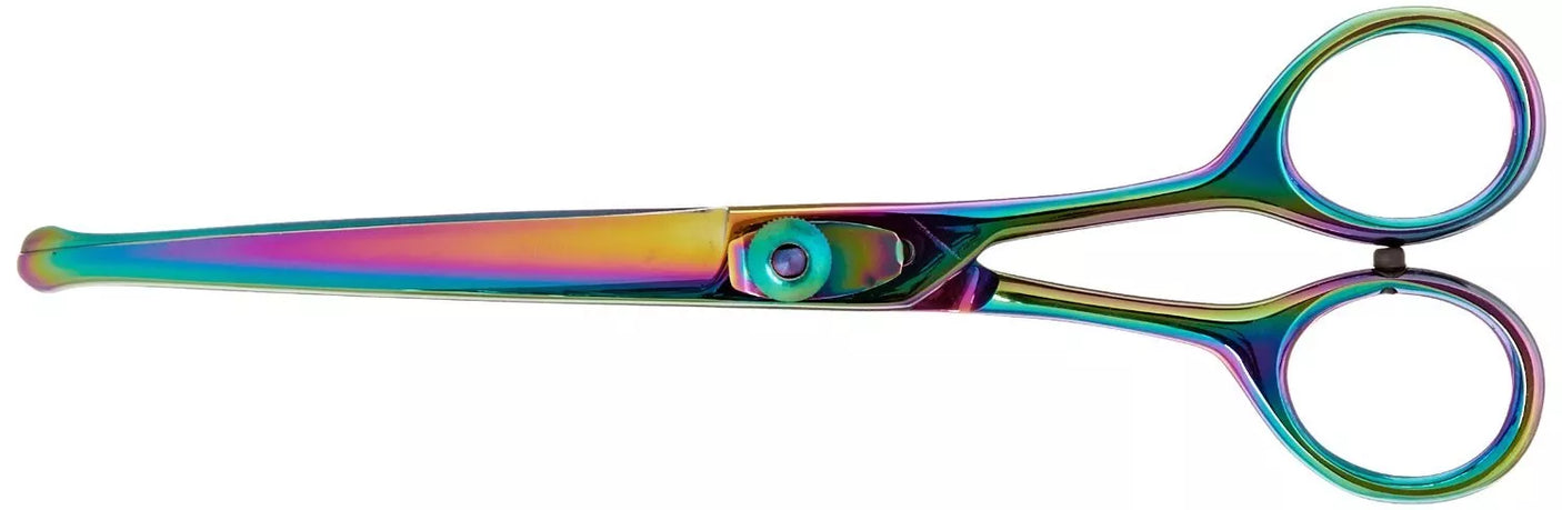 SCISSORS 6" CURVED PROBE TIP PLASMA COATED