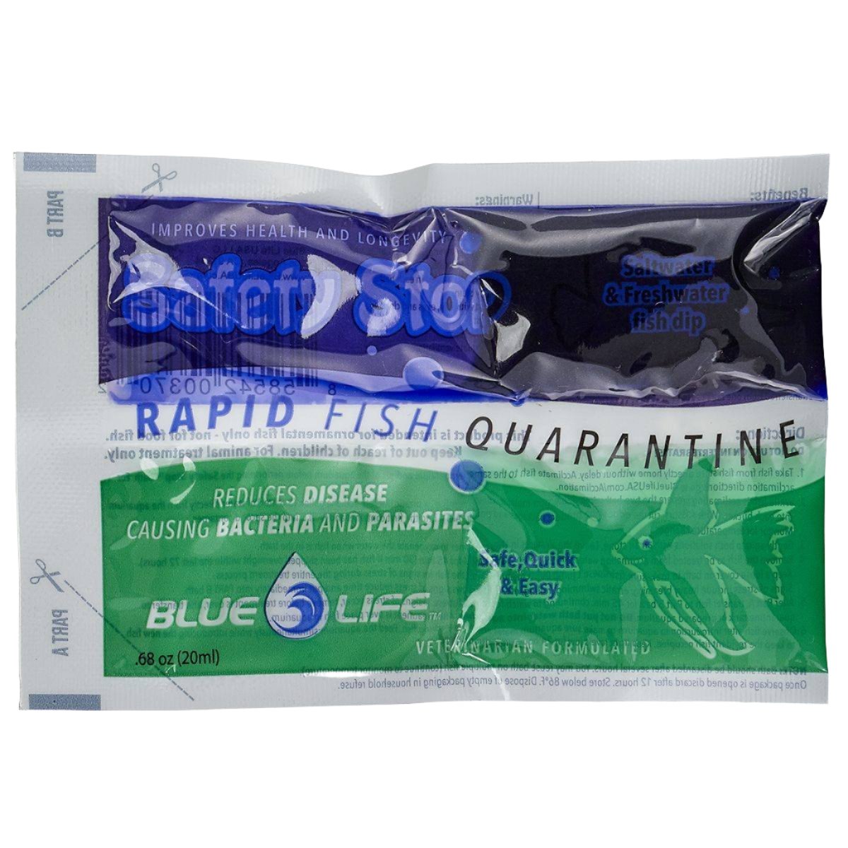 Safety Stop - Rapid Fish Quarantine Bath - Blue Life USA