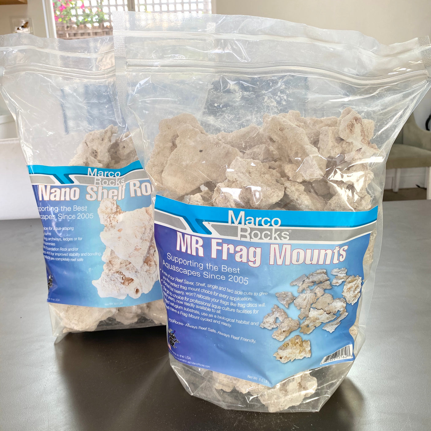 MarcoRocks Nano Frag Mounts- 9lb bag