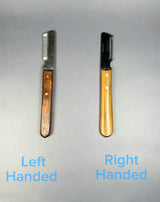 Left handed pet stripping knife (fine teeth)