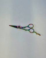 Mini Shears Offset 4.5" with extended finger rest, offset handle (Left or Right)