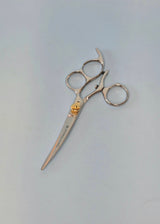 Sabre Curved Shears 6" Swivel Thumb Triple Ring