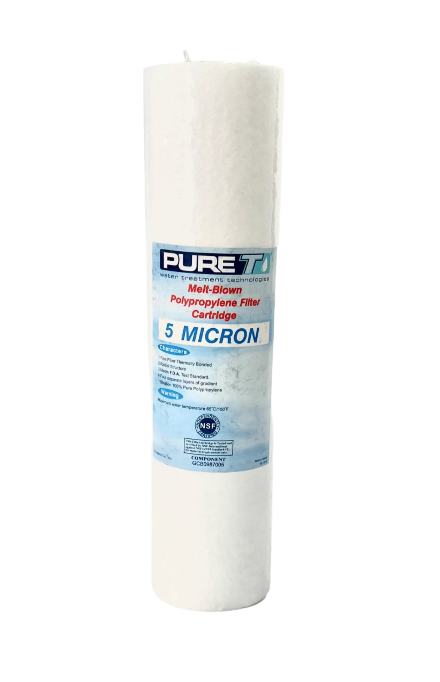 PURE T- 5 Micron Polypropylene Filter Cartridge