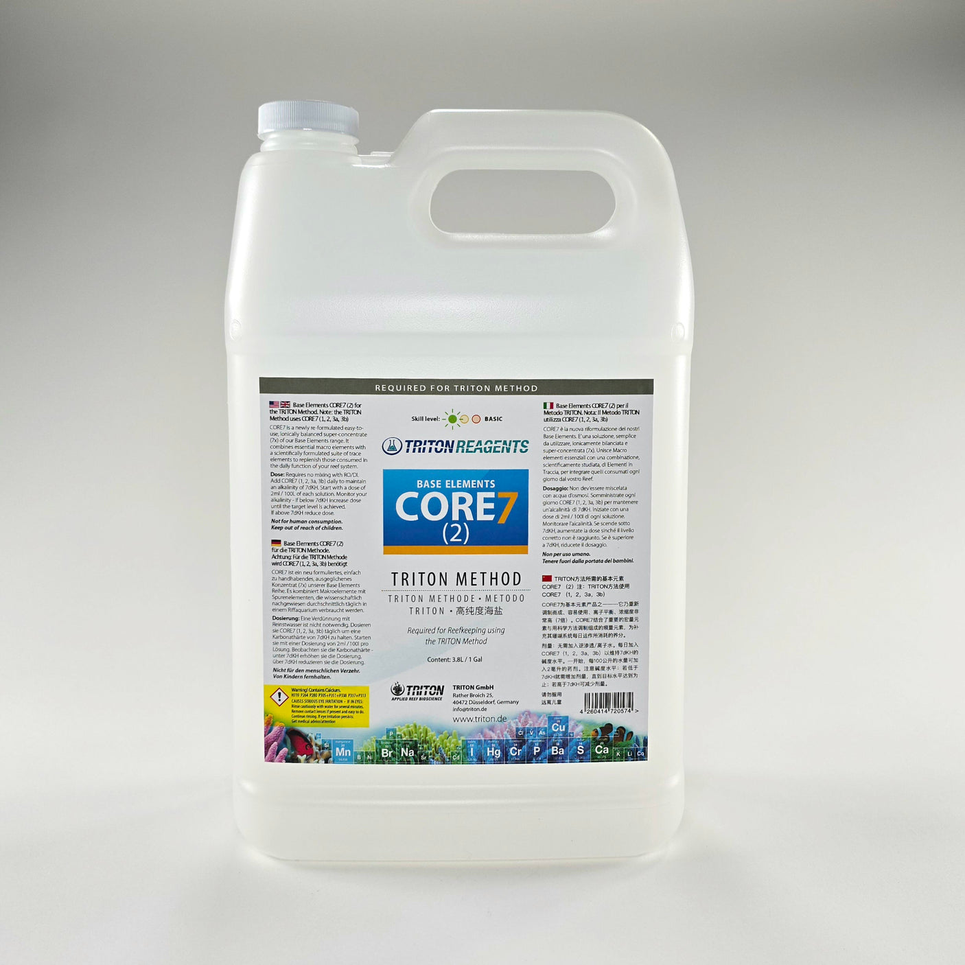Core7 Base Elements- Triton Method, 3.8L/ 1gal (Sold in parts)
