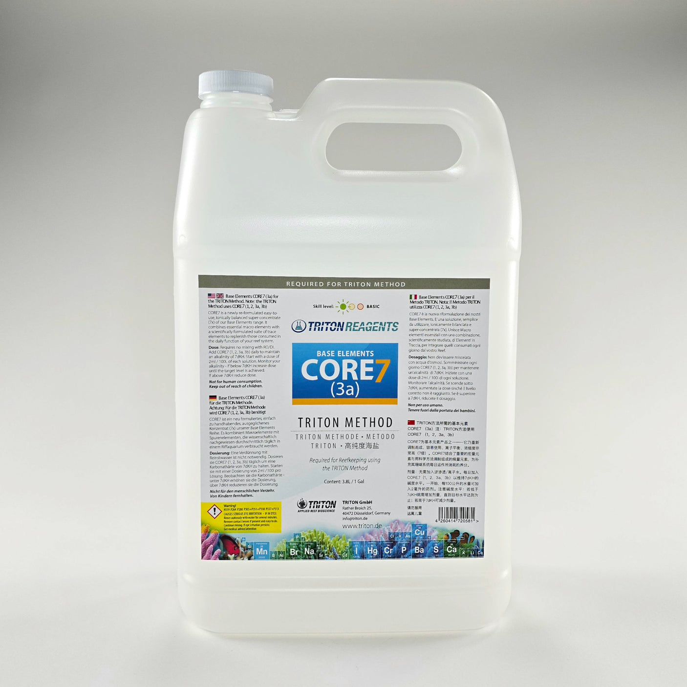 Core7 Base Elements- Triton Method, 3.8L/ 1gal (Sold in parts)