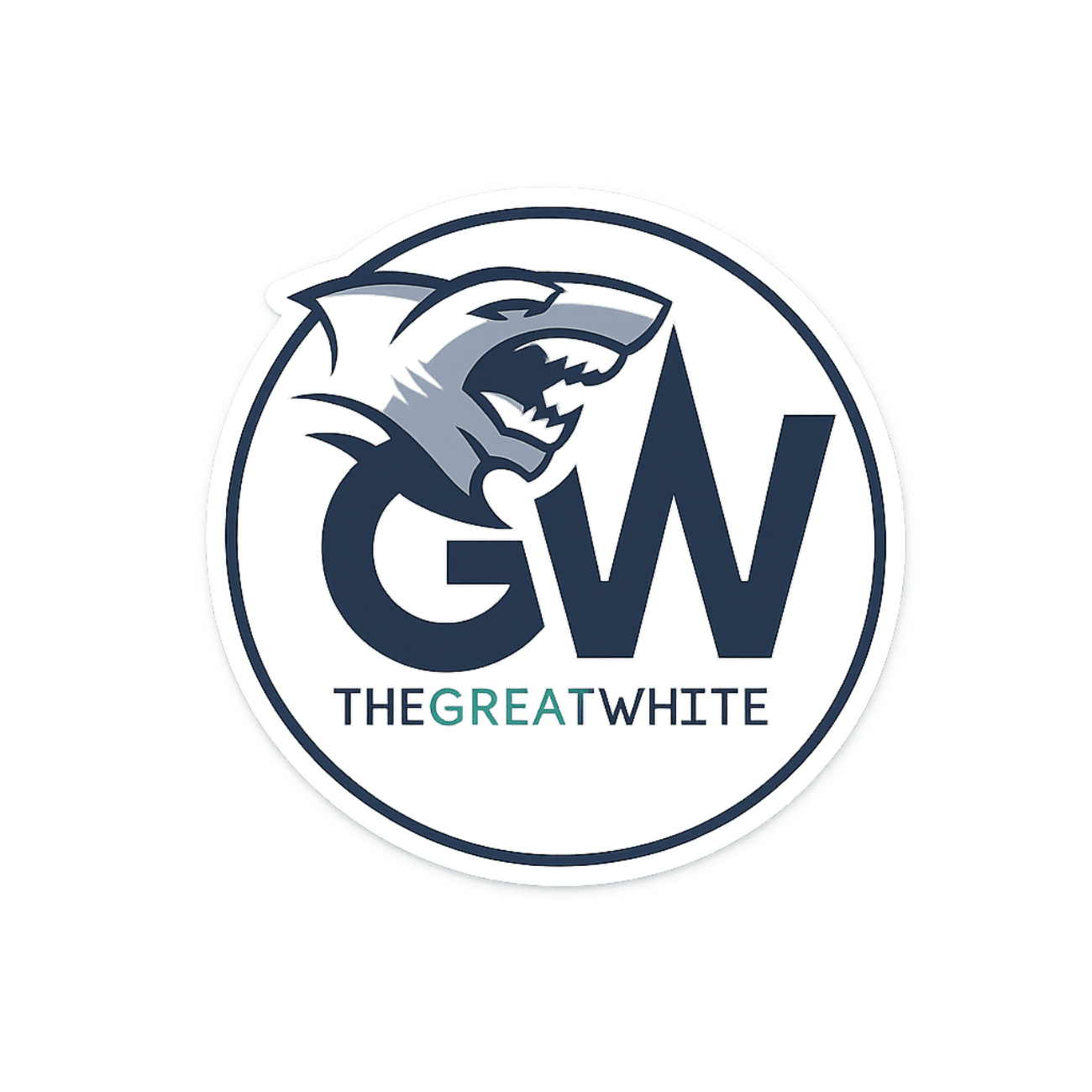 Great White Logo Sticker