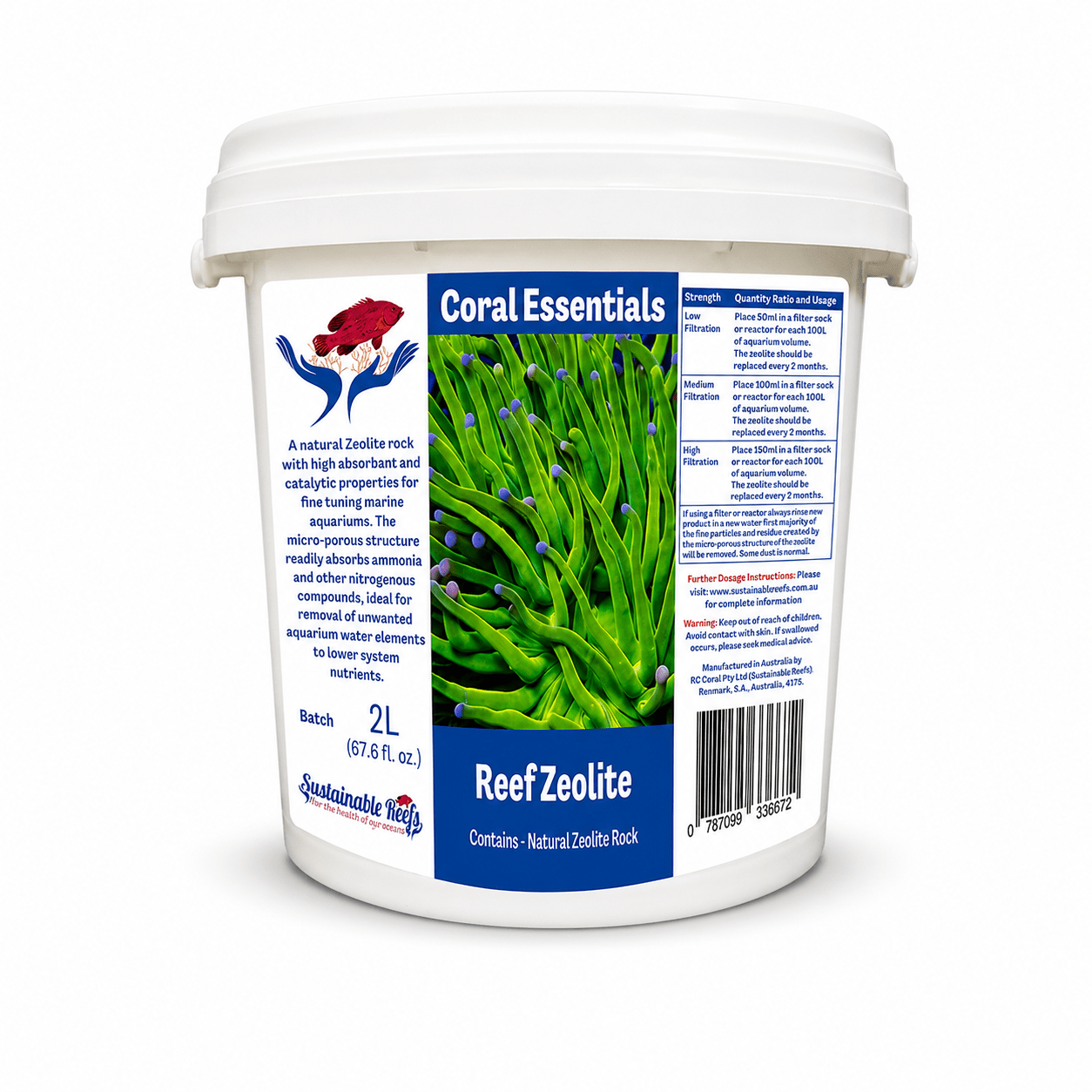 Coral Essentials Zeolite 2L (67 FL OZ)