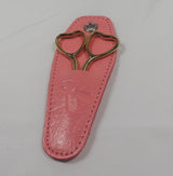 Needle Point Scissor Heart themed 3.5" inches (Handmade)