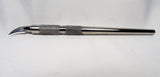 Seam ripper with replaceable blades, round handle