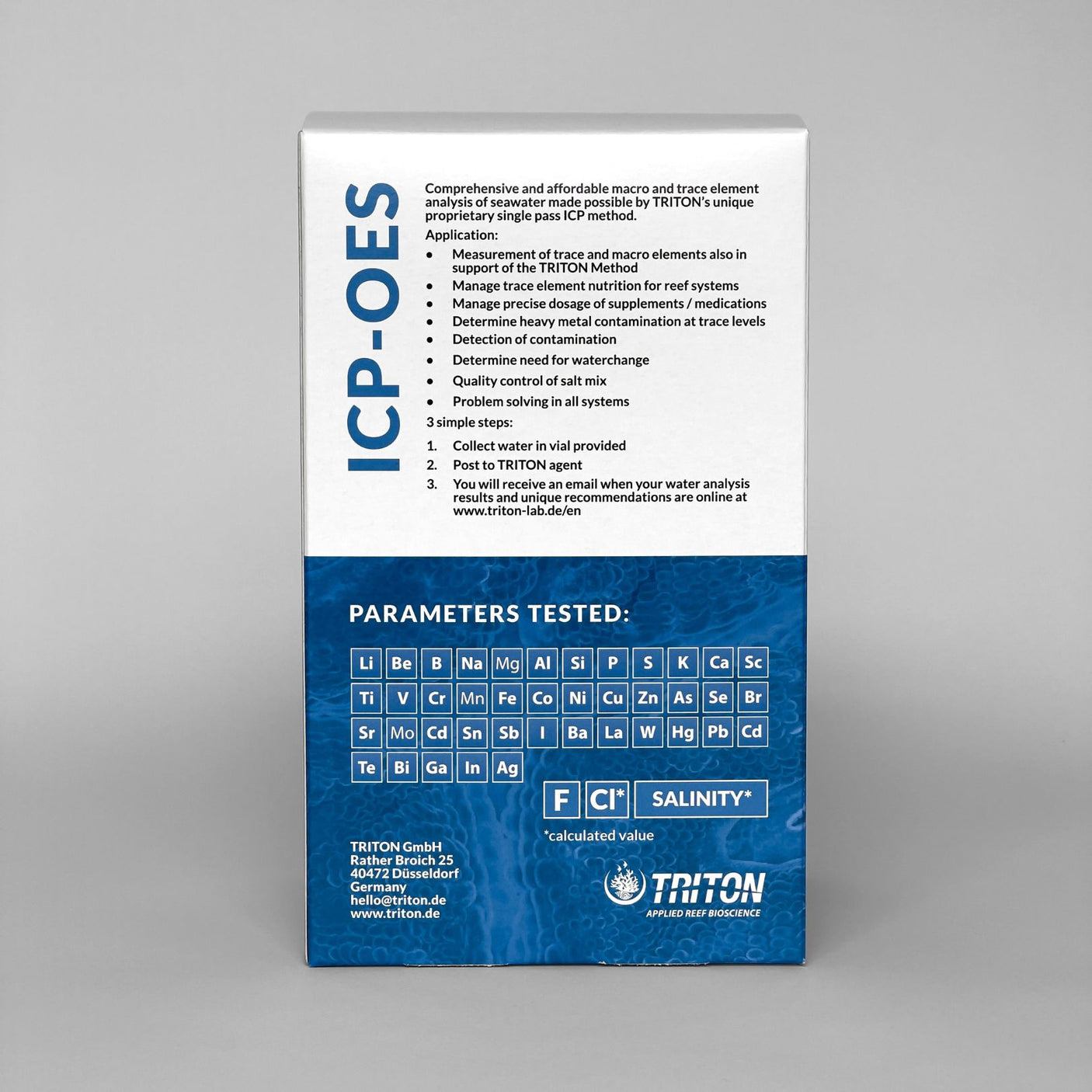 Triton Lab ICP-OES tests - Laboratory Seawater Analysis (4 Pack)